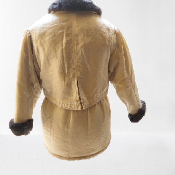 Rothschild Girl's Champagne Gold Puffer Jacket L - Picture 4 of 16